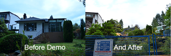 Demolition Before and After